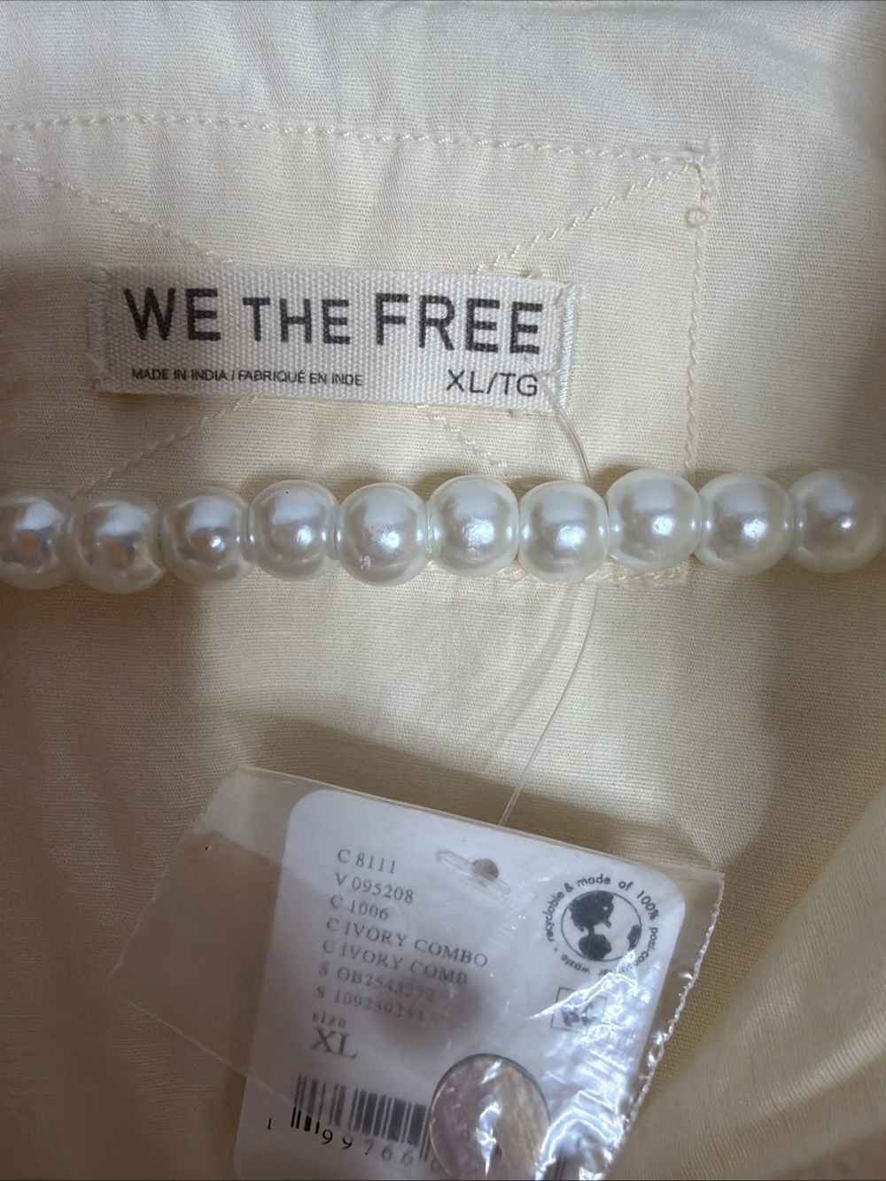 We The Free People Spring Villa Button Down Embroidered Cute Shirt Top - Picture 6 of 7